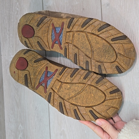 Eco Twis Mens Leather Brown Slip-On Shoes Sz 11M Driving - Picture 12 of 14